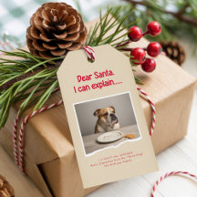 Moderna Foto Divertida de Perro Travieso en Navida