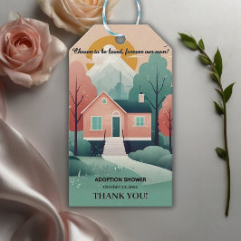 Etiquetas Para Regalos Moderna Para Siempre Adopción En Casa Ducha De Pes