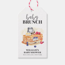Etiquetas Para Regalos Moderno Baby Shower de brunch de pancake de mora d