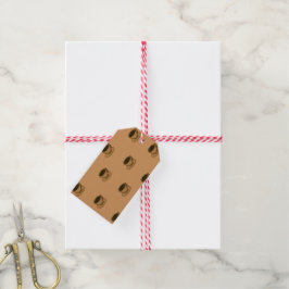 Etiquetas Para Regalos Moderno café café marrón de mediados de siglo