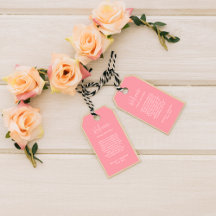 Moderno Chic Rosa Pastel Script Bienvenida de Boda