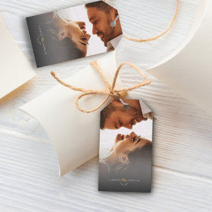 Etiquetas Para Regalos Moderno Chic Ultra Minimalista Foto Boda