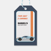 Moderno dos Race Car Boy Segundo Cumpleaños