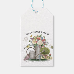 Etiquetas Para Regalos Moderno jardín de flores de la casa de campo franc