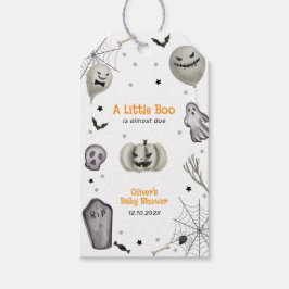 Etiquetas Para Regalos Moderno niño fantasma Halloween Baby Shower
