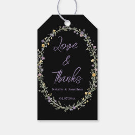 Etiquetas Para Regalos Moderno simple Floral Boho Agradecimiento de Boda