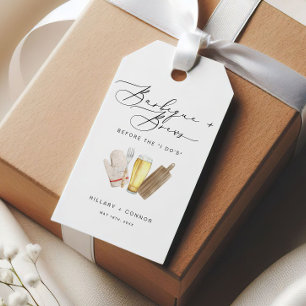 Etiquetas Para Regalos Moderno y Elegante Caligrafía para Él y Ella BBQ y