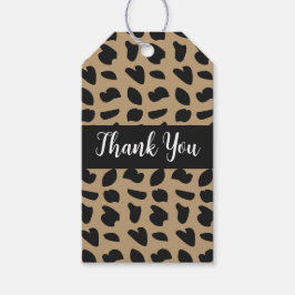 Etiquetas Para Regalos Moderno y elegante patrón de leopardo de moda