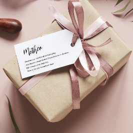 Etiquetas Para Regalos Moderno y simple mejor madre jamás mejor regalo de