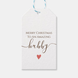 Etiquetas Para Regalos momentos hermosos Hubby Merry Chirstmas