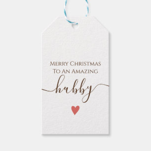 Etiquetas Para Regalos momentos hermosos Hubby Merry Chirstmas