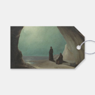 Etiquetas Para Regalos Monjes en un Grotto (por Carl Blechen)