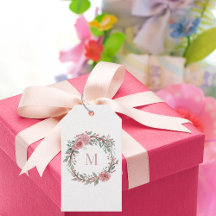 Monograma acuarela floral – Personaliza la inicial