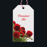 Etiquetas Para Regalos Monograma elegante de la Rosa Roja<br><div class="desc">Añada un toque de elegancia a sus regalos con estas etiquetas de regalo personalizadas con un impresionante diseño de ramo de rosa. Perfecto para bodas, aniversarios o cualquier ocasión especial, estas etiquetas combinan el encanto floral atemporal con la personalización para hacer sus regalos verdaderamente inolvidables. Ofrecen una forma elegante y...</div>