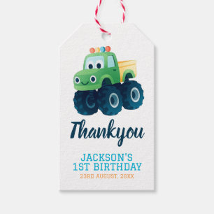 Etiquetas Para Regalos Monster Truck Boys Cute cumpleaños