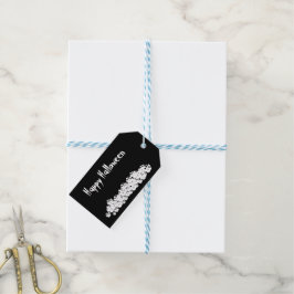 Etiquetas Para Regalos Montón de calaveras blancas y negras personalizada