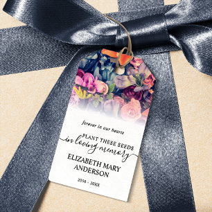 Etiquetas Para Regalos Moody Floral Pattern Seda Packet Memorial Funeral