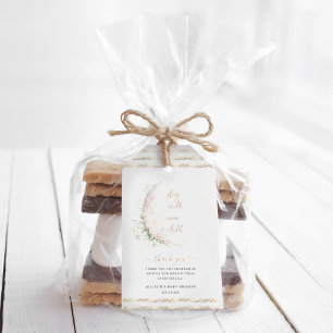 Etiquetas Para Regalos Moon Child Boho Hippie Baby Shower Gracias