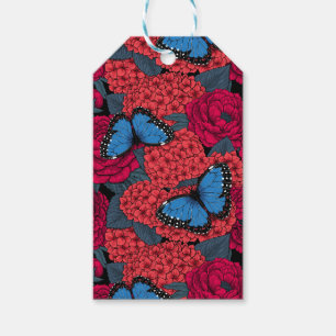Etiquetas Para Regalos Morpho garden azul
