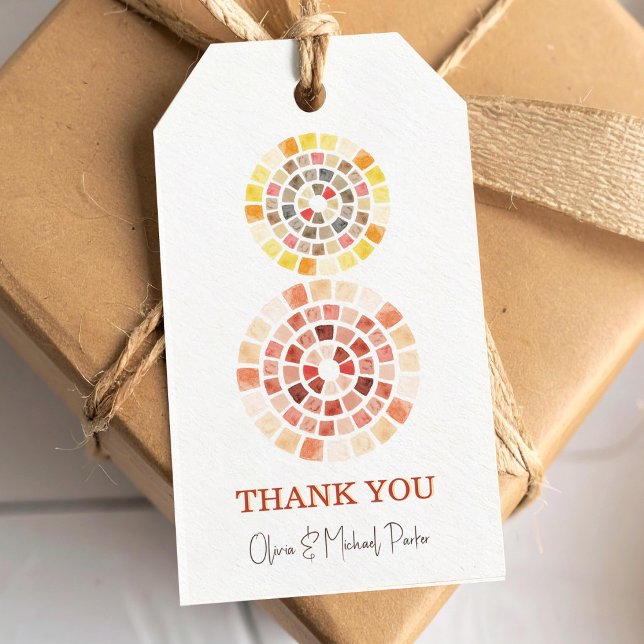 Etiquetas Para Regalos Mosaicos circulares gracias (Subido por el creador)