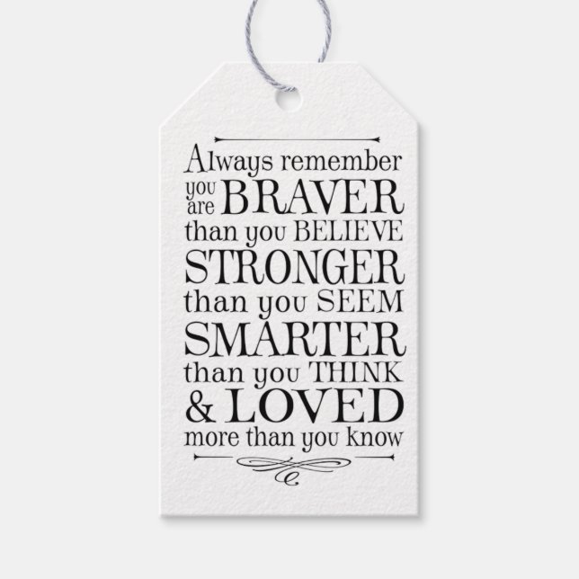 Etiquetas Para Regalos Motivacional (Anverso)