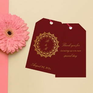 Etiquetas Para Regalos Motivo de Oro Antiguo Personalizado
