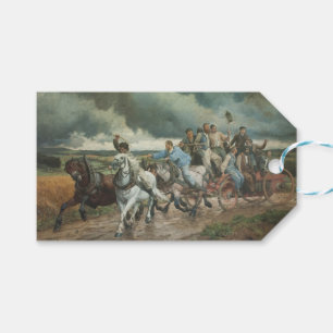 Etiquetas Para Regalos Motor de fuego vintage (por Eugène Burnand)