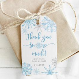Etiquetas Para Regalos Muchas gracias a la nieve