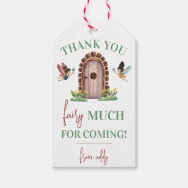 Etiquetas Para Regalos ¡Muchas gracias hada! Casa de jardín de hadas 