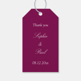 Etiquetas Para Regalos Mulberry Wedding Favor Gracias Tags de regalo