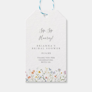 Etiquetas Para Regalos Multicolor Floral Sip Sip Hooray Bridal Shower