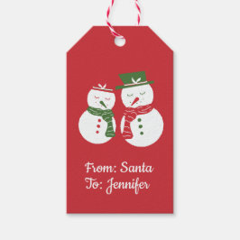 Etiquetas Para Regalos Muñecos de nieve Mellow - muñeco de nieve de Navid
