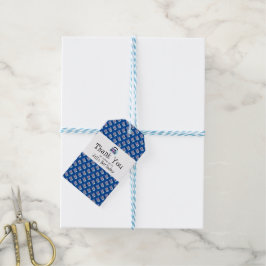 Etiquetas Para Regalos Música Clásica de los 80 y 90 Azul Retro