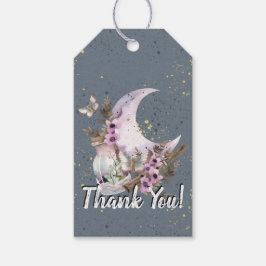 Etiquetas Para Regalos Mystical Boho Lavender Anemone Moon Gracias Etique