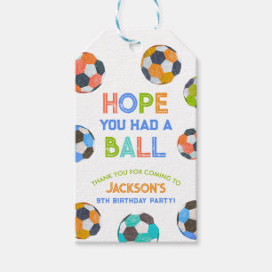 Etiquetas Para Regalos Nacido en la fiesta de cumpleaños del partido Ball