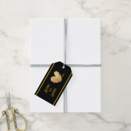Etiquetas Para Regalos Nacido para brillar Black and Gold Gift Tag - Adie