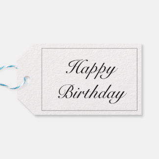 Etiquetas Para Regalos Nacimiento blanco negro Minimalista moderno