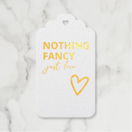 Etiquetas Para Regalos Nada Fancy Just Love Minimalista Boda