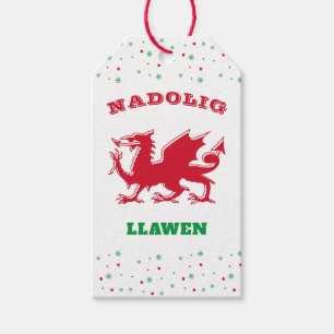 Etiquetas Para Regalos Nadolig Llawen Dragon Gales Rojos Feliz Navidad