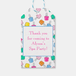 Etiquetas Para Regalos Nail Polaco Spa Fiesta Manicure Beauty Cumpleaños