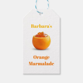 Etiquetas Para Regalos Naranja Marmalade