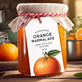 Etiquetas Para Regalos Naranja marmalade