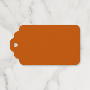 Etiquetas Para Regalos Naranja quemado