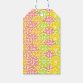 Etiquetas Para Regalos Naranja VERDE ROSA ROSA GRISES DE FRUTAS AMARILLAS