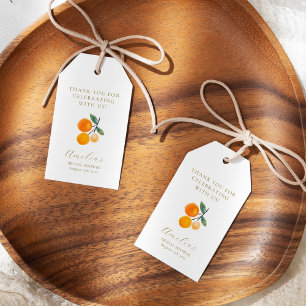 Etiquetas Para Regalos Naranjas Cítricas Desayuno Nupcial Personalizado A