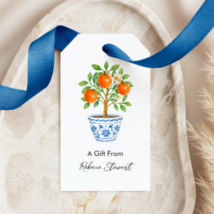 Etiquetas Para Regalos Naranjo para Todas las Ocasiones Un Regalo de Pers