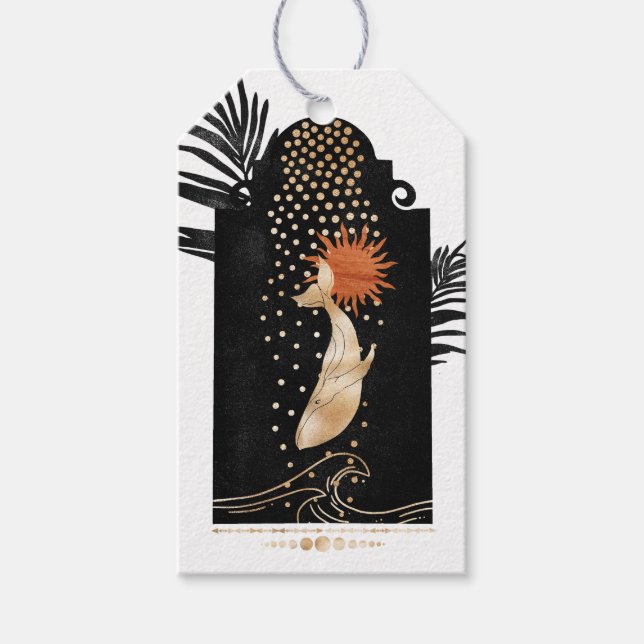 Etiquetas Para Regalos Náutica cósmica mística (Anverso)