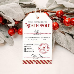 Etiquetas Para Regalos NAVEGACIÓN especial del Polo Norte o Niza Santa