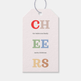 Etiquetas Para Regalos Navidad Alegre Colorido | Felices Fiestas