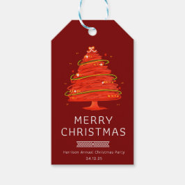 Etiquetas Para Regalos Navidad Alegre Festiva